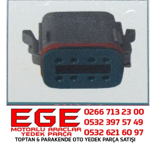 8K006 OTO SOKET DEUTSCH 8 Lİ SOKET (DT06-8S)  İŞ MAKİNASI