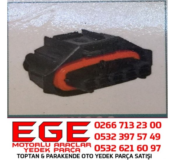 5K009 OTO SOKET Soket Bosch Tip 5 Yollu  Akışmetre/Debimetre Soketi FIAT-OPEL-HYUNDAİ-SUZUKİ