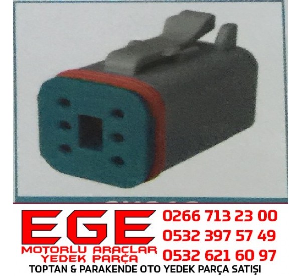 6K018 OTO SOKET DEUTSCH 6 LI SOKET (DT06-6S)  İŞ MAKİNASI