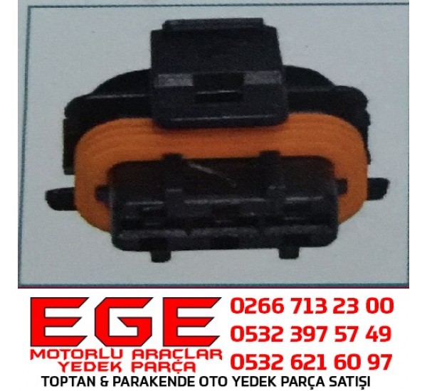 3K008 OTO SOKETLERİ Bosch Tipi 3 Yollu Soket/Bobin Soketi  ALFA ROMEO/FIAT/LANCIA