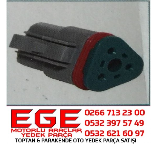 3K031 OTO SOKET ÜNİVERSAL SOKET DEUTSCH 3 LÜ SOKET (DT06-3S)  İŞ MAKİNASI